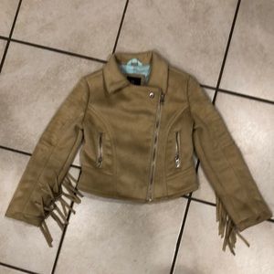Girls Faux Suede Jacket